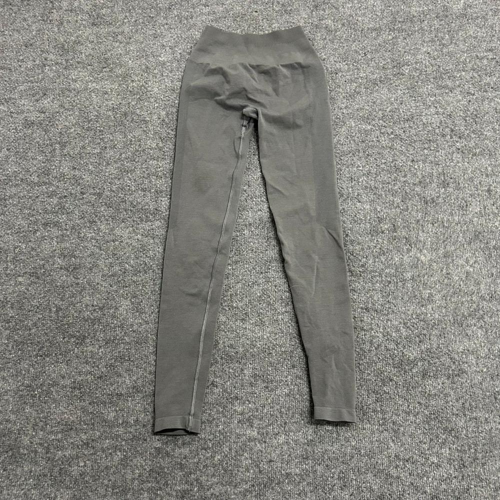 Alphalete Leggings Womens Size XS Grey High Waisted Scrunch Butt Seamless